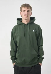 Cleptomanicx Kapuzensweatshirt Hooded Embro Gull 2 Dunkelgrün/Grün
