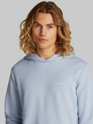 Calvin Klein Kapuzensweatshirt MICRO LOGO HOODIE Hellblau/Blau