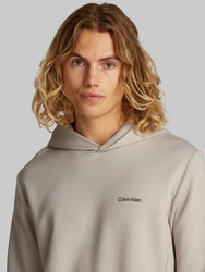 Calvin Klein Kapuzensweatshirt MICRO LOGO HOODIE Khaki/Braun/Beige/Grau