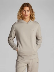 Calvin Klein Kapuzensweatshirt MICRO LOGO HOODIE Khaki/Braun/Beige/Grau