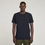 G-STAR T-Shirt Slim Base Dunkelblau/Lila/Schwarz
