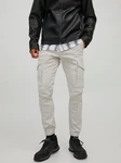 JACK & JONES JJIPAUL JJFLAKE AKM 542 Hose Khaki/Weiß/Beige/Grau