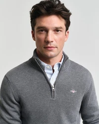Gant Troyer CASUAL COTTON HALF ZIP basaltgrau