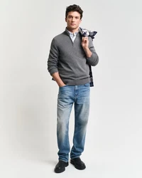 Gant Troyer CASUAL COTTON HALF ZIP basaltgrau