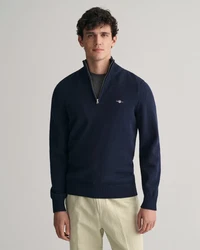 Gant Troyer CASUAL COTTON HALF ZIP Dunkelblau/Blau/Hellblau