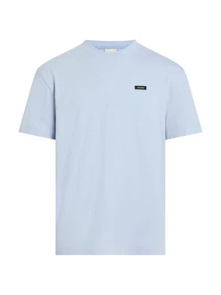Calvin Klein T-Shirt COTTON COMFORT FIT mit Logoschriftzug Blau/Hellblau