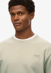 Superdry Sweatshirt Essential Logo Crew Khaki/Beige/Weiß/Grau