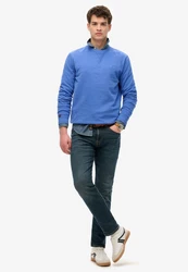 Superdry Sweatshirt Essential Logo Crew Hellblau/Blau/Grau
