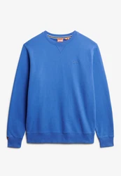 Superdry Sweatshirt Essential Logo Crew Hellblau/Blau/Grau
