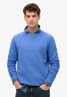 Superdry Sweatshirt Essential Logo Crew Hellblau/Blau/Grau