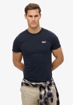 Superdry Rundhalsshirt ESSENTIAL CONTRAST EMB TEE Dunkelblau/Grau