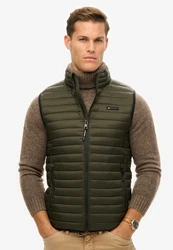 Superdry Steppweste FUJI LITE GILET Dunkelgrün/Khaki