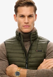 Superdry Steppweste FUJI LITE GILET Dunkelgrün/Khaki