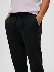 SELECTED HOMME Hose SLH172-SLIM TAPE BRODY LINEN PANT Khaki/Schwarz/Braun