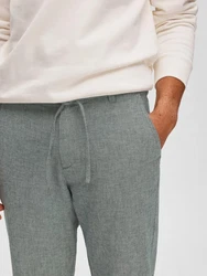 SELECTED HOMME Hose SLH172-SLIM TAPE BRODY LINEN PANT Grau/Hellgrau/Dunkelgrau/Khaki