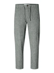 SELECTED HOMME Hose SLH172-SLIM TAPE BRODY LINEN PANT Grau/Hellgrau/Dunkelgrau/Khaki