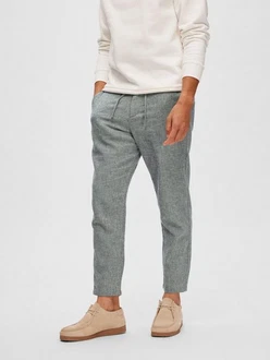 SELECTED HOMME Hose SLH172-SLIM TAPE BRODY LINEN PANT Grau/Hellgrau/Dunkelgrau/Khaki
