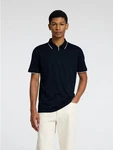 SELECTED HOMME Poloshirt SLHFAVE marine/weiß