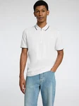 SELECTED HOMME Poloshirt SLHFAVE Grau/Weiß/Hellgrau