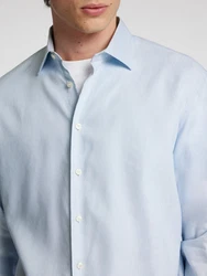 SELECTED HOMME Langarmhemd SLHREG-LEO LIGHT SHIRT LS NOOS Khaki/Beige