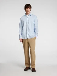 SELECTED HOMME Langarmhemd SLHREG-LEO LIGHT SHIRT LS NOOS Khaki/Beige