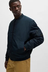 BOSS ORANGE Blouson Olmec Dunkelblau/Hellblau