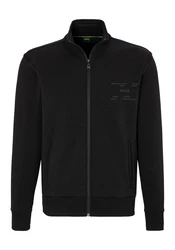 BOSS GREEN Sweatjacke Skaz Tape mit Stehkragen grün