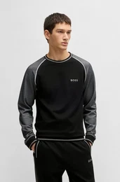 Sweatshirt mit kontrastfarbenen Details