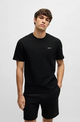 BOSS T-Shirt Schwarz/Beige