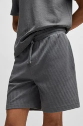 HUGO Pyjamashorts Austin Short  Dunkelgrau/Grau/Hellgrau