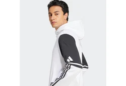 adidas Performance Kapuzensweatshirt SQ25 SW HOOD Weiß/Creme/Hellgrau