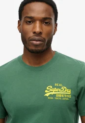 Superdry Rundhalsshirt VL RELAXED TEE Grün/Dunkelgrün/Türkis