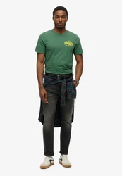 Superdry Rundhalsshirt VL RELAXED TEE Grün/Dunkelgrün/Türkis