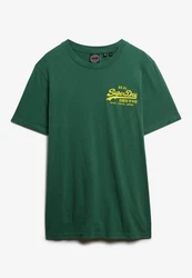 Superdry Rundhalsshirt VL RELAXED TEE Grün/Dunkelgrün/Türkis