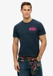 Superdry Rundhalsshirt VL RELAXED TEE Dunkelblau/Blau