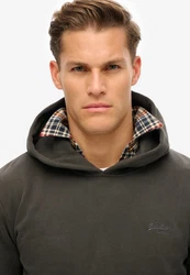 Superdry Kapuzensweatshirt Essential Logo Hoodie Dunkelgrau