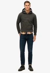 Superdry Kapuzensweatshirt Essential Logo Hoodie Dunkelgrau