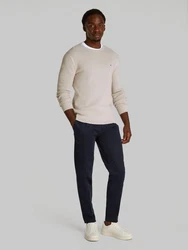 Calvin Klein Rundhalspullover MICRO WAFFLE TEXTURE CN SWEATER greige