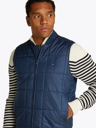 Tommy Hilfiger Steppweste SQUARE QUILTED VEST Mit Rundhalsausschnitt Dunkelblau/Blau/Hellblau
