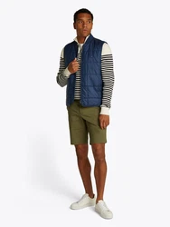 Tommy Hilfiger Steppweste SQUARE QUILTED VEST Mit Rundhalsausschnitt Dunkelblau/Blau/Hellblau
