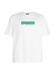 Tommy Hilfiger Big & Tall T-Shirt Weiß/Creme/Braun/Grün