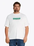 Tommy Hilfiger Big & Tall T-Shirt Weiß/Creme/Braun/Grün