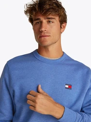 Tommy Jeans Sweatshirt TJM REG BADGE CREW EXT Hellblau/Blau