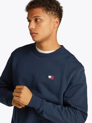 Tommy Jeans Sweatshirt TJM REG BADGE CREW EXT Dunkelblau/Blau/Hellblau