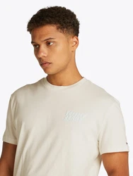 Tommy Jeans Kurzarmshirt TJM REG BUBBLE BACK SS TEE EXT Khaki/Grau/Hellblau/Beige