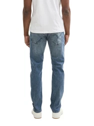 TOM TAILOR Denim Straight Jeans 5-Pocket Jeans Blau/Hellblau