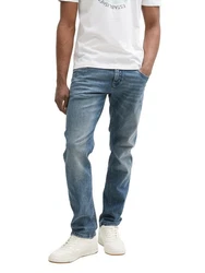 TOM TAILOR Denim Straight Jeans 5-Pocket Jeans Blau/Hellblau