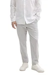 TOM TAILOR Denim Chinohose mit Gürtel Grau/Weiß/Beige/Creme/Khaki/Silber