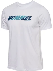 hummel T-Shirt hmlGRAPHIC BOLD LOGO TEE Weiß/Hellblau/Blau/Beige/Dunkelgrau