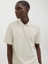 JACK & JONES Poloshirt JJEAUSTIN Khaki/Beige/Creme/Orange/Weiß